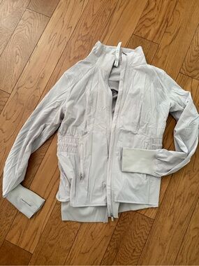 lululemon athletica Light Grey Bomber Jacket